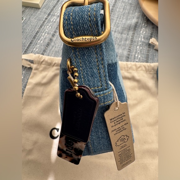 NWT Coachtopia Alter Ego Small Check Board Denim - Picture 11 of 15